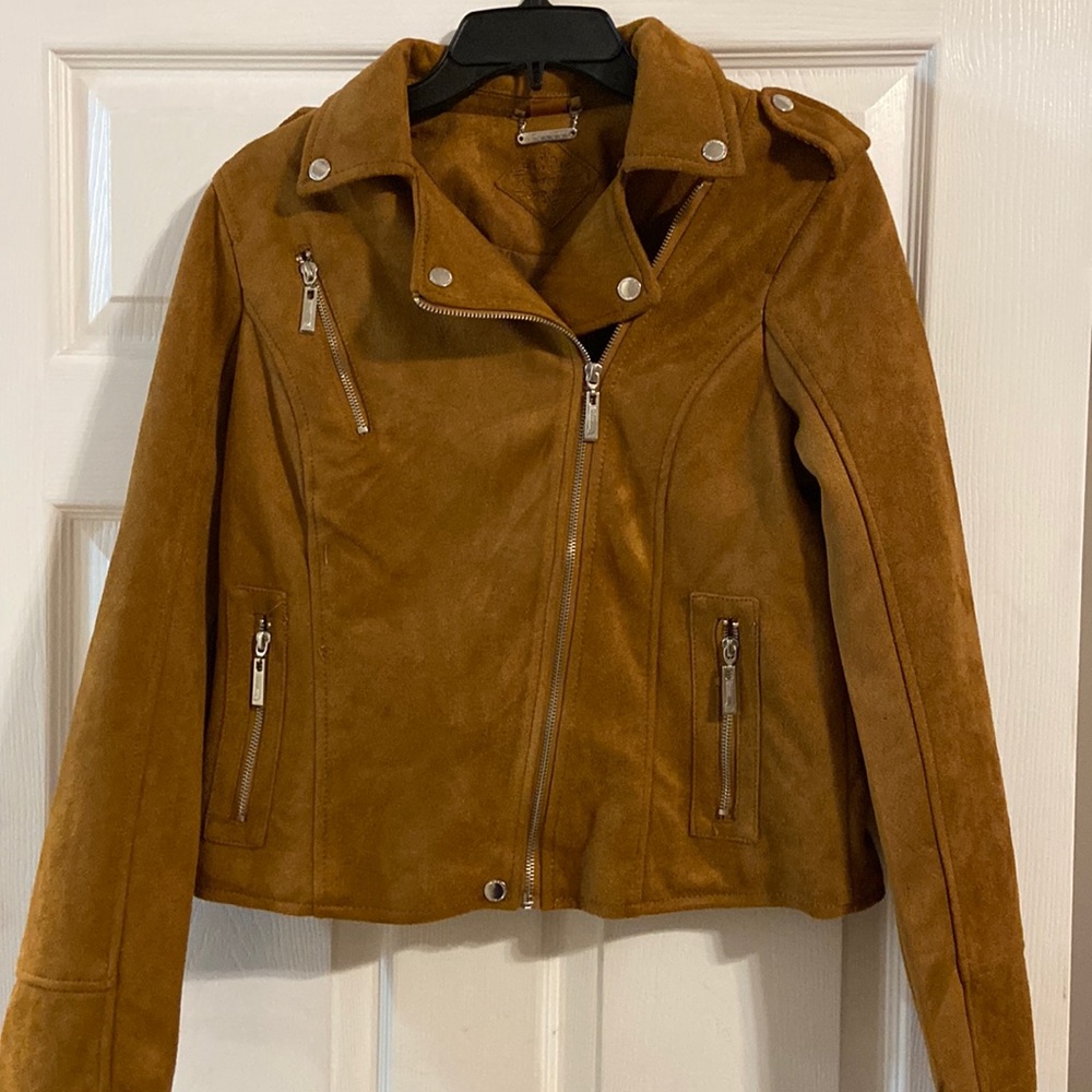 Brand New Chestnut Suede Waist Length Jacket :)